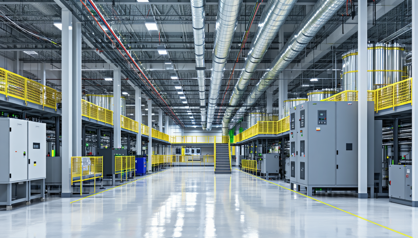 Facility with Class II electrical classification and dust system grounding.