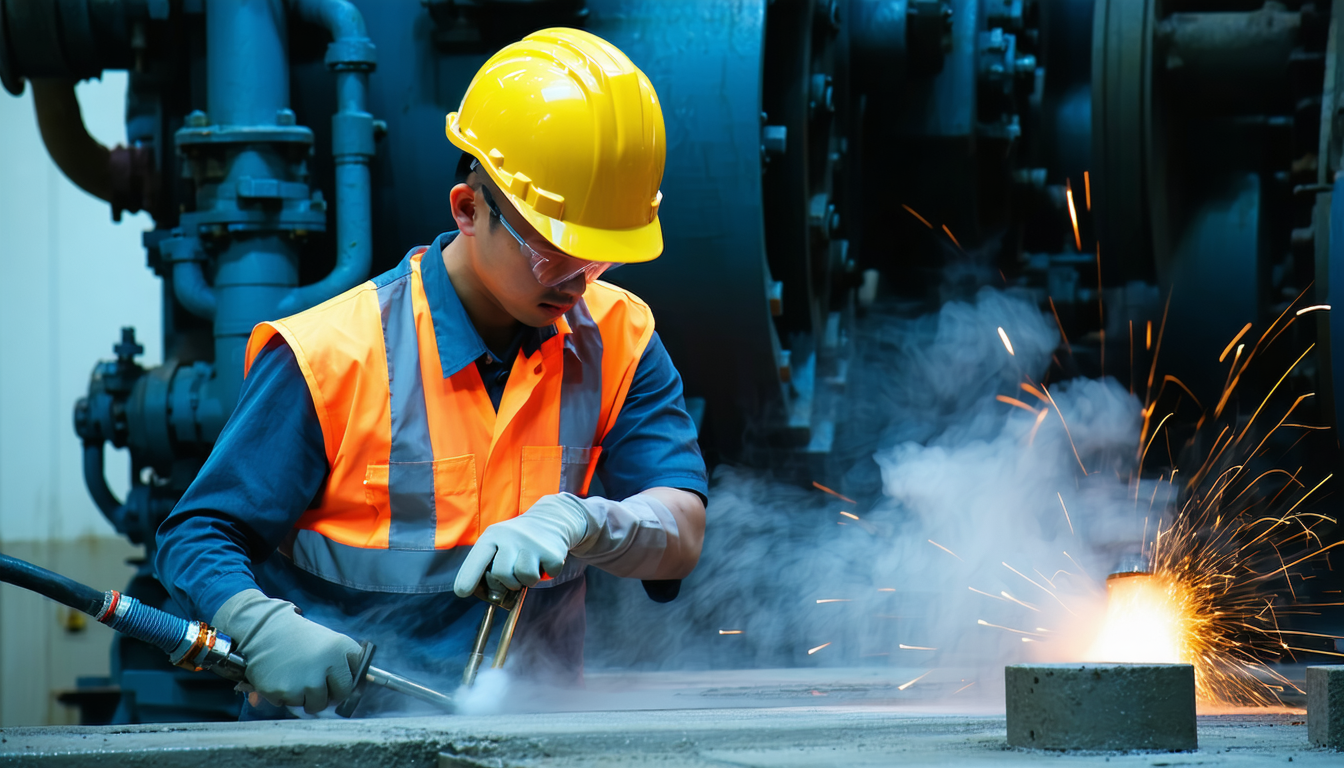 Engineers controlling ignition sources in a facility.