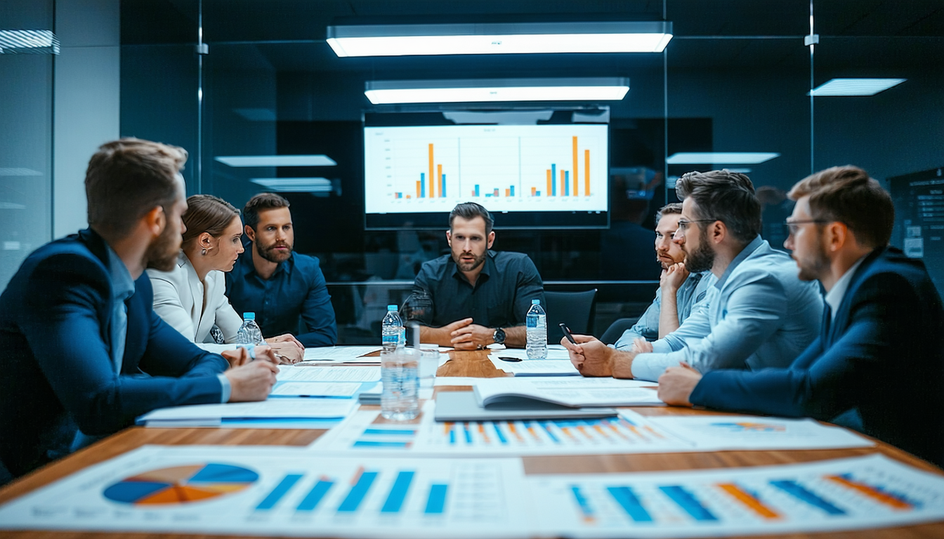 Experts discuss OSHA guidelines with documents and charts.